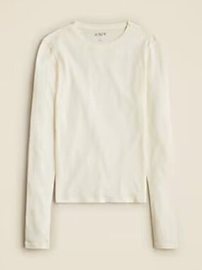 J. Crew Tissue Crepe T-Shirt Ivory NWT